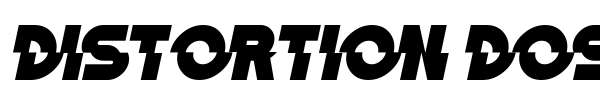 Distortion Dos Analogue font preview